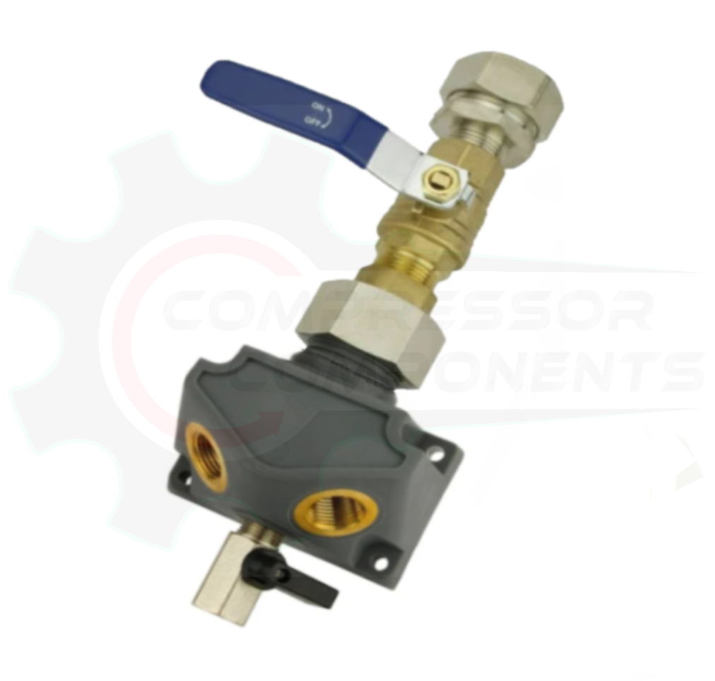 Maxline M8203V - 1" DUAL PORT OUTLET KIT WITH BALL VALVE