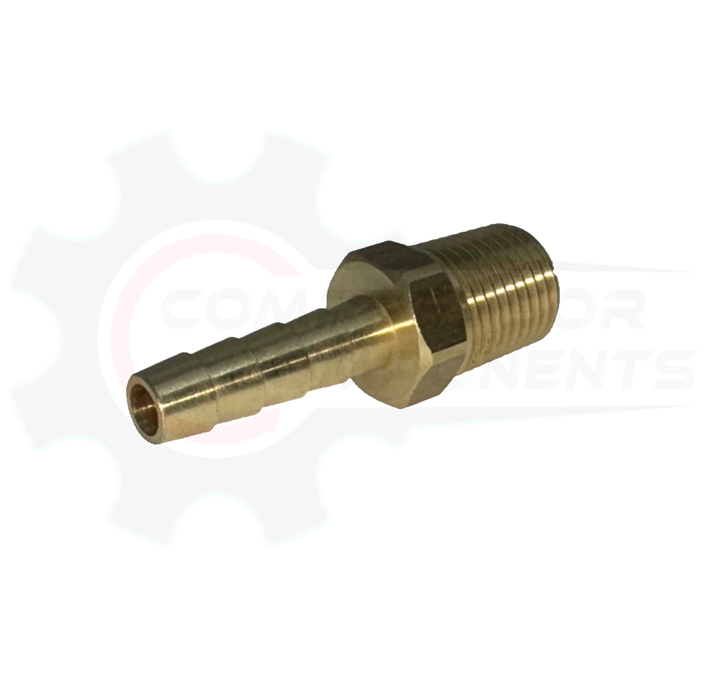 1/4" Hose Barb X 1/4" BSPT Brass