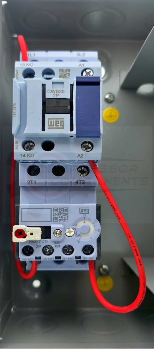 WEG 5 HP SINGLE PHASE 208-240 VOLT 25 AMP Magnetic Motor Starter / ESWS-B25V24E-RM34