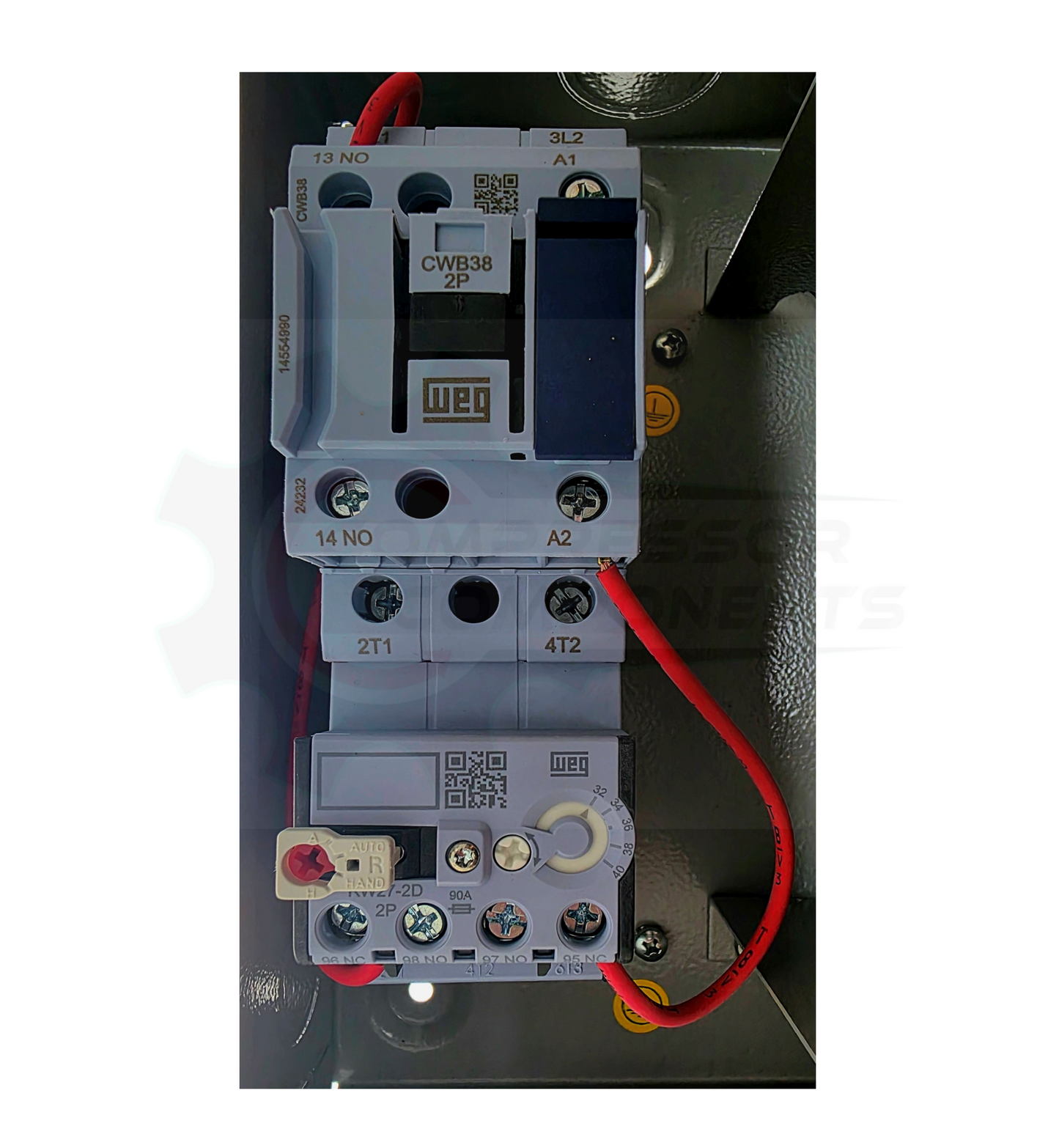WEG 7.5 HP SINGLE PHASE 208-240 VOLT 38 AMP Magnetic Motor Starter / ESWS-B38V24E-RM35