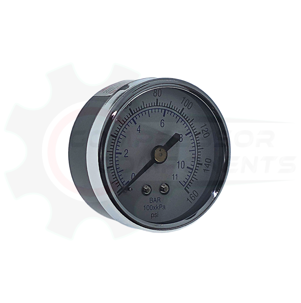 PIC 0-160 PSI CENTER BACK MOUNT DRY PRESSURE GAUGE 2" DIAL 1/8" MNPT