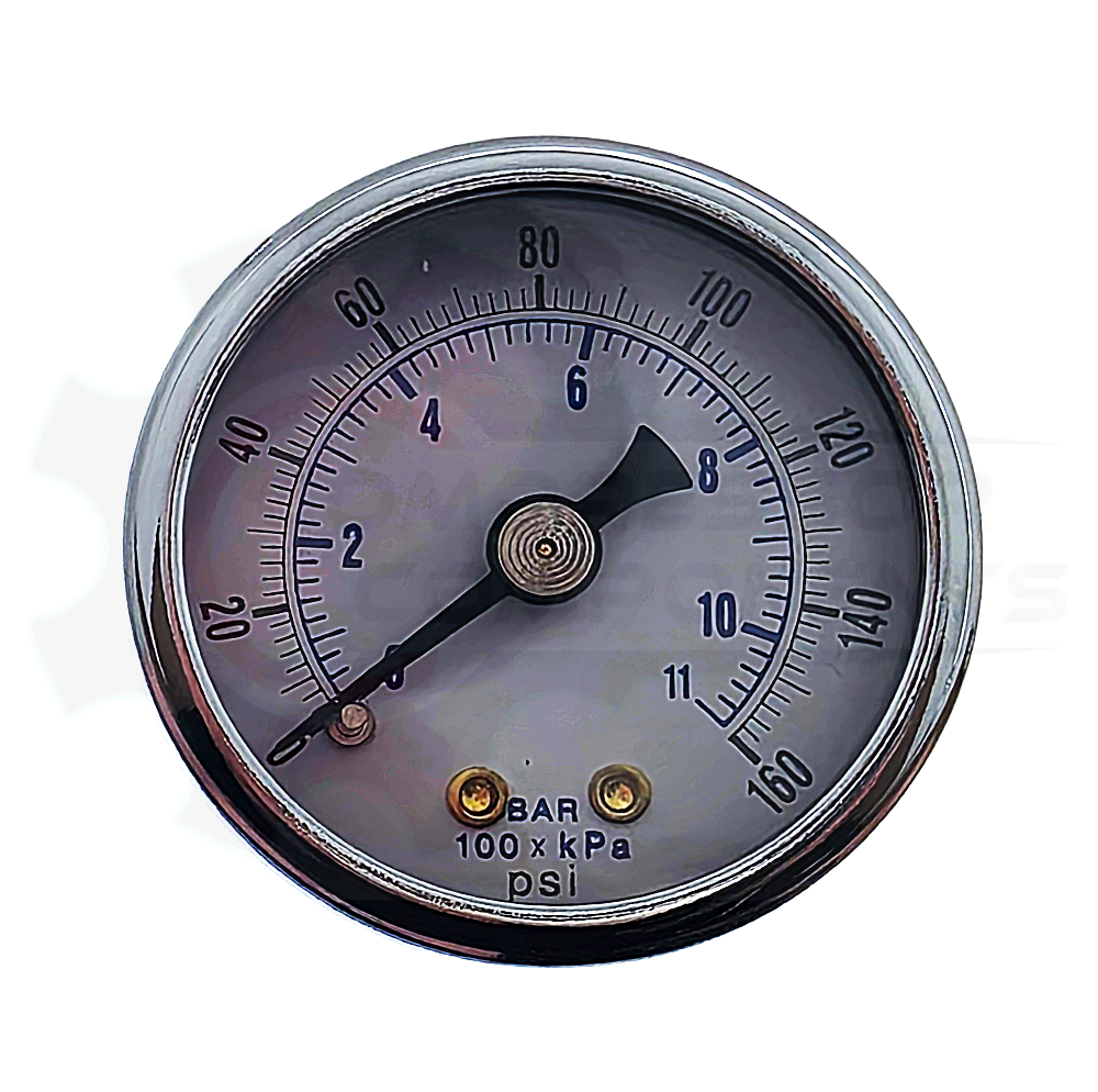 PIC 0-160 PSI CENTER BACK MOUNT DRY PRESSURE GAUGE 1.5" DIAL 1/8" MNPT