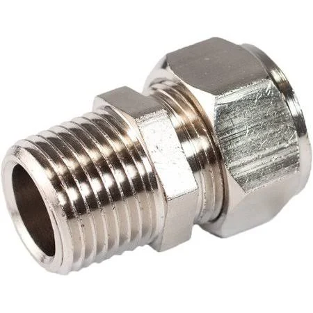 Maxline M8001 Straight Fitting - 1/2" TUBING x 3/8" MNPT ADAPTER