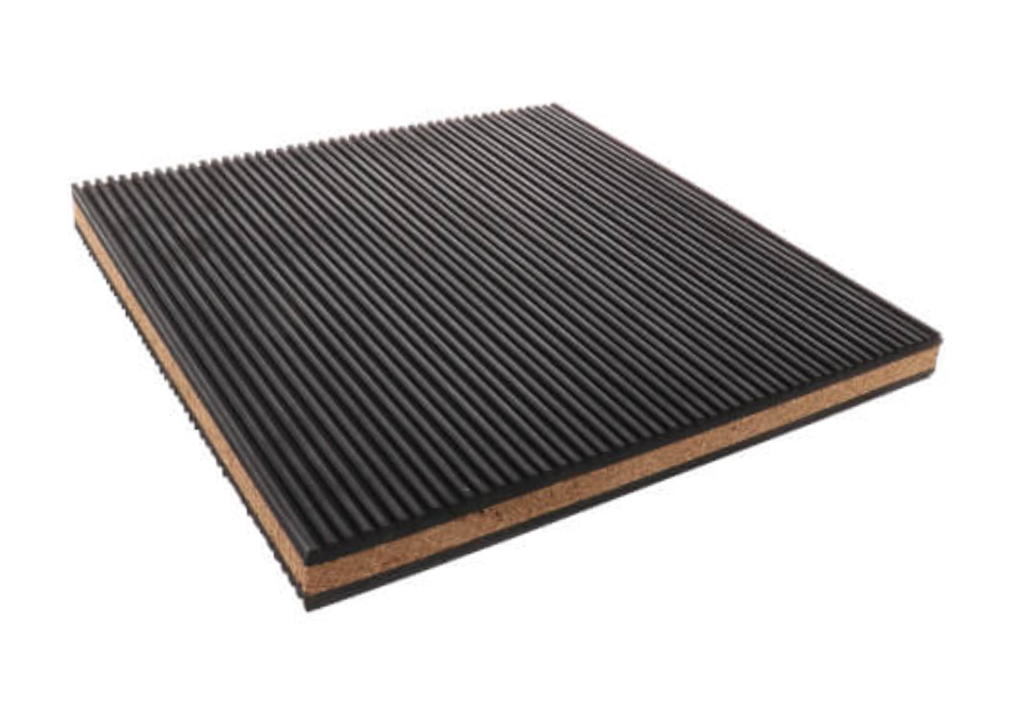 VIBRATION ISOLATORS / 12 INCH x 12 INCH x 7/8 INCH Rubber/Cork Anti-Vibration Pads