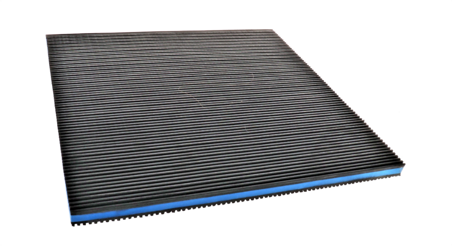 VIBRATION ISOLATORS / 18 INCH x 18 INCH x 7/8 INCH BLUE COMPOSITE FOAM