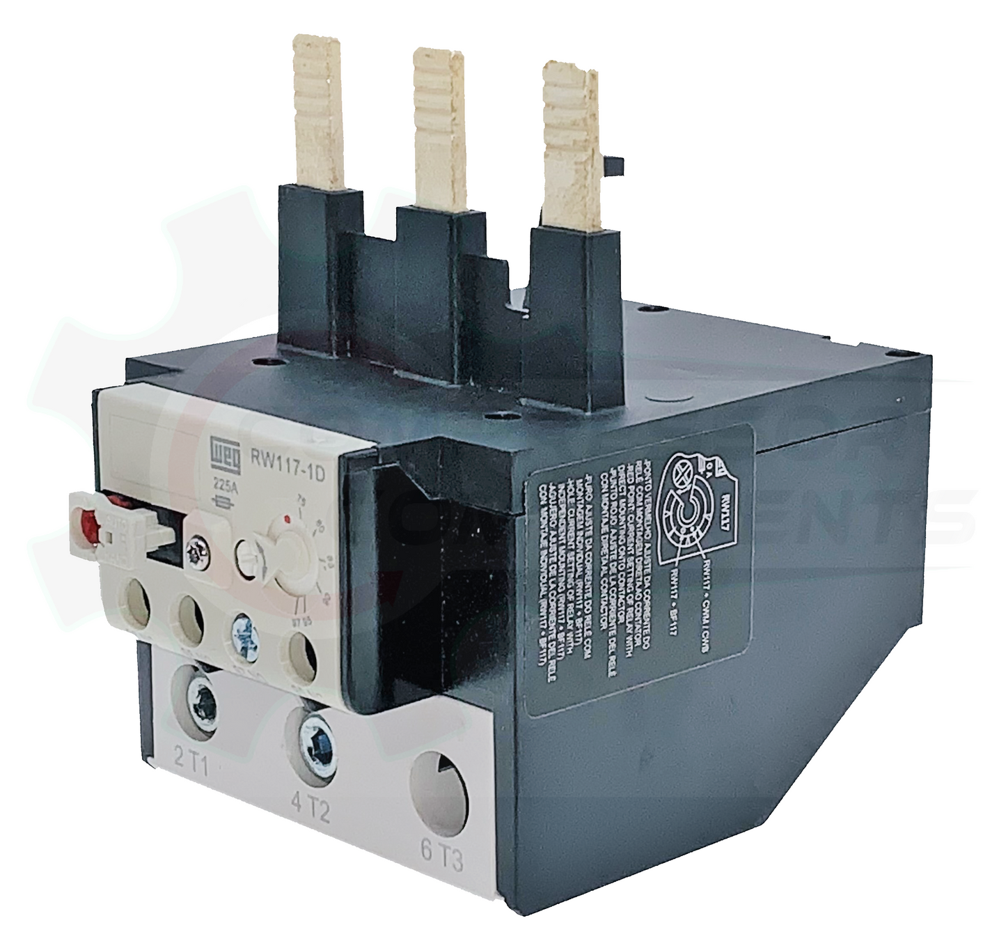 WEG RW117-1D3-U097 / 75-97 AMP 3 POLE ADJUSTABLE OVERLOAD RELAY FOR CWM CONTACTORS