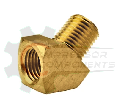 Extruded Brass Street Elbow 45 Degree 1/8" FNPT X 1/8" MNPT
