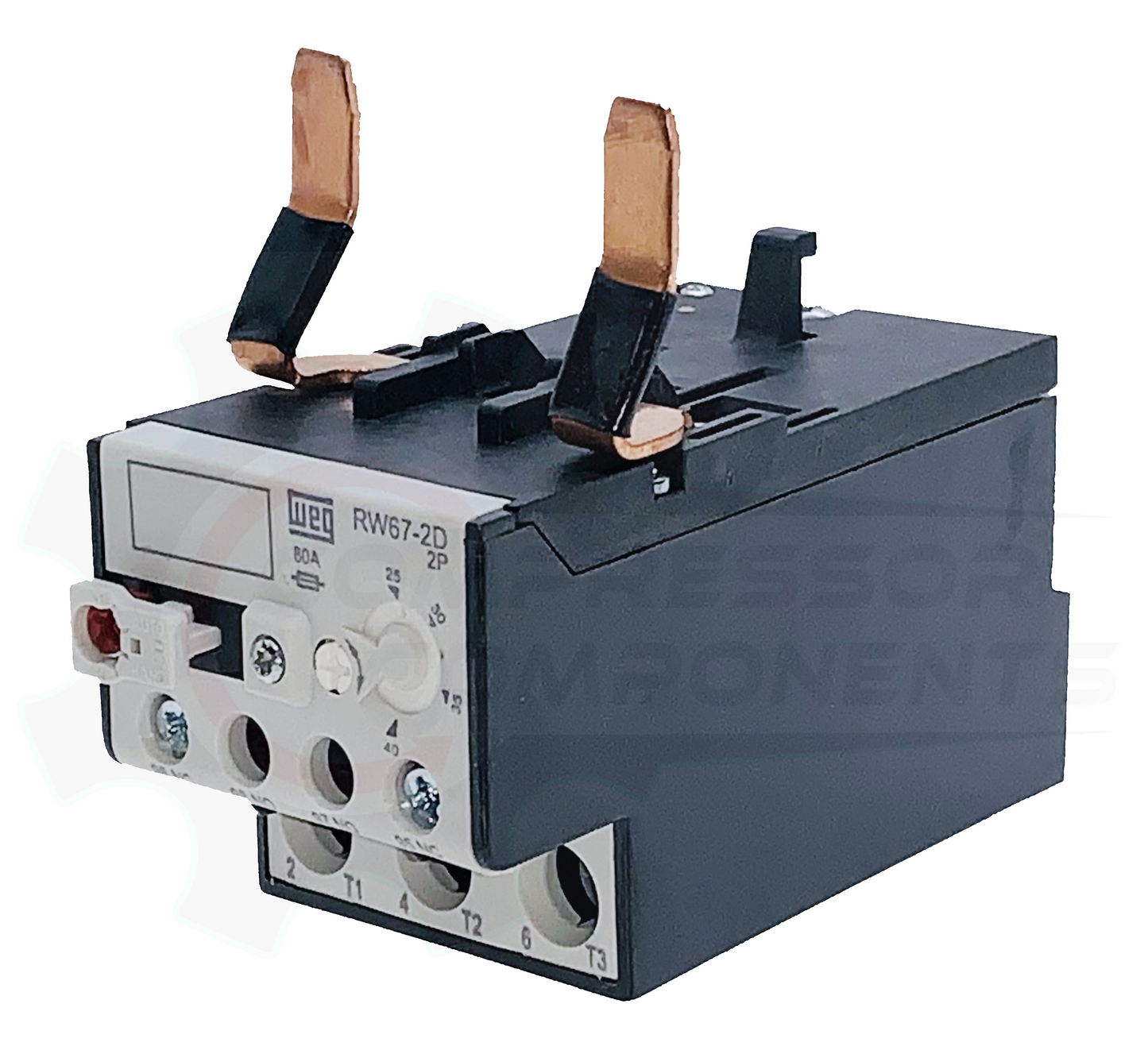 WEG RW67-2D2-U040 / 25-40 AMP 2 POLE ADJUSTABLE OVERLOAD RELAY FOR CWM CONTACTORS