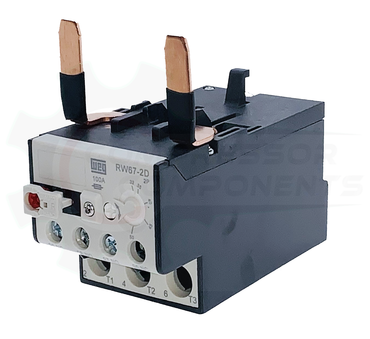 WEG RW67-2D2-U050 / 32-50 AMP 2 POLE ADJUSTABLE OVERLOAD RELAY FOR CWM CONTACTORS