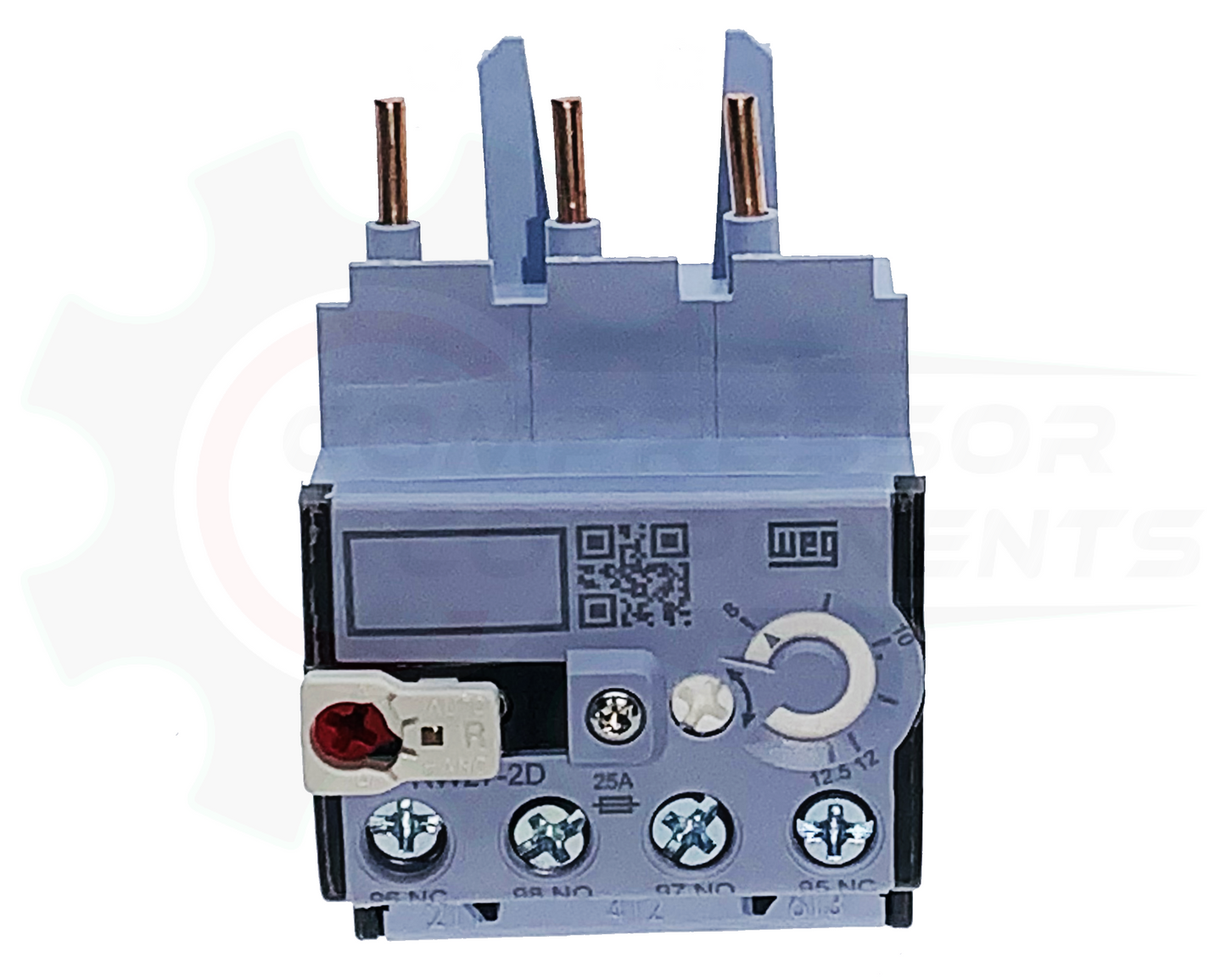WEG RW27-2D3-D125 / 8-12.5 AMP 3 POLE ADJUSTABLE OVERLOAD RELAY FOR CWB CONTACTORS