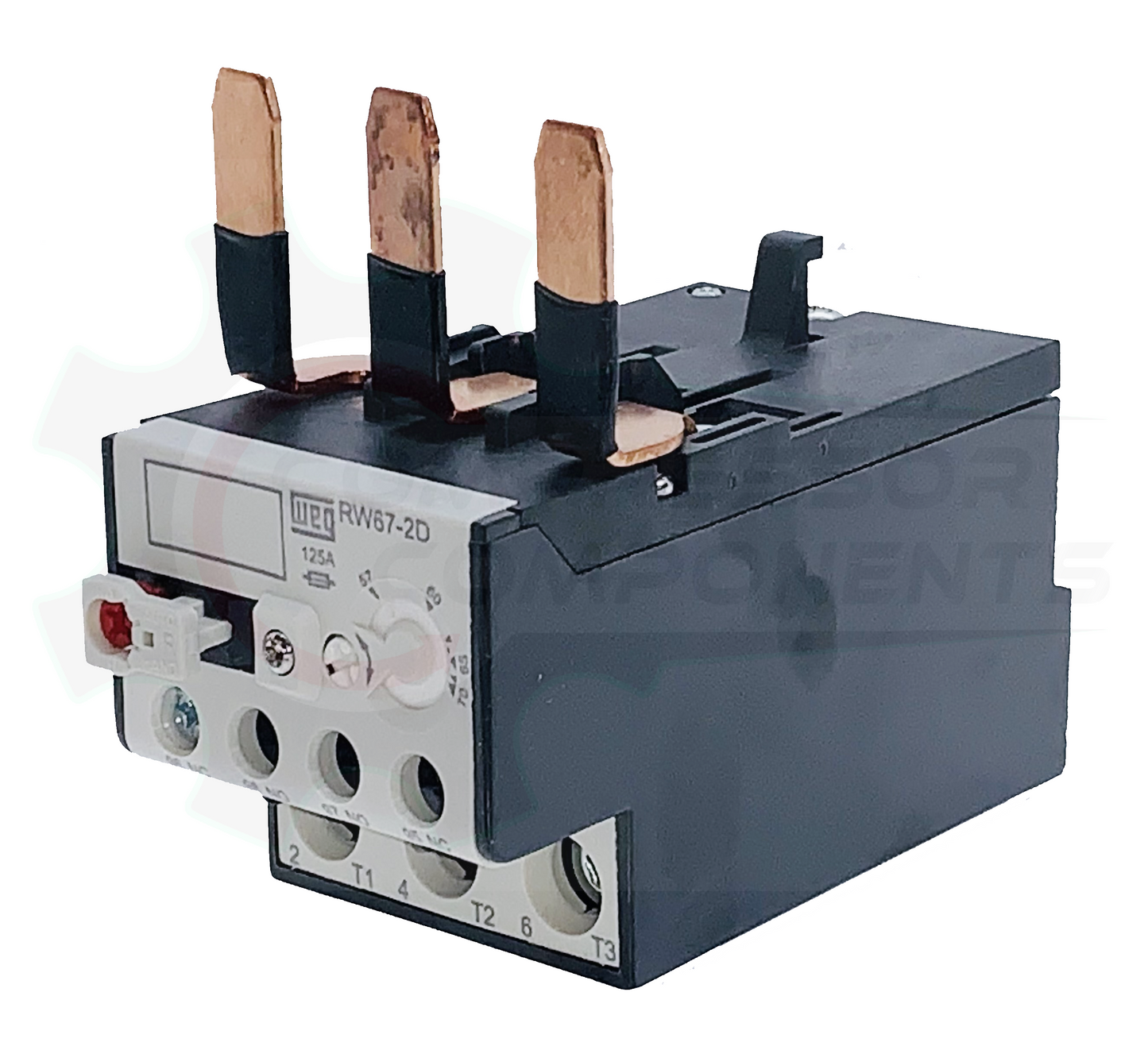 WEG RW67-2D3-U070 / 57-70 AMP 3 POLE ADJUSTABLE OVERLOAD RELAY FOR CWM CONTACTORS