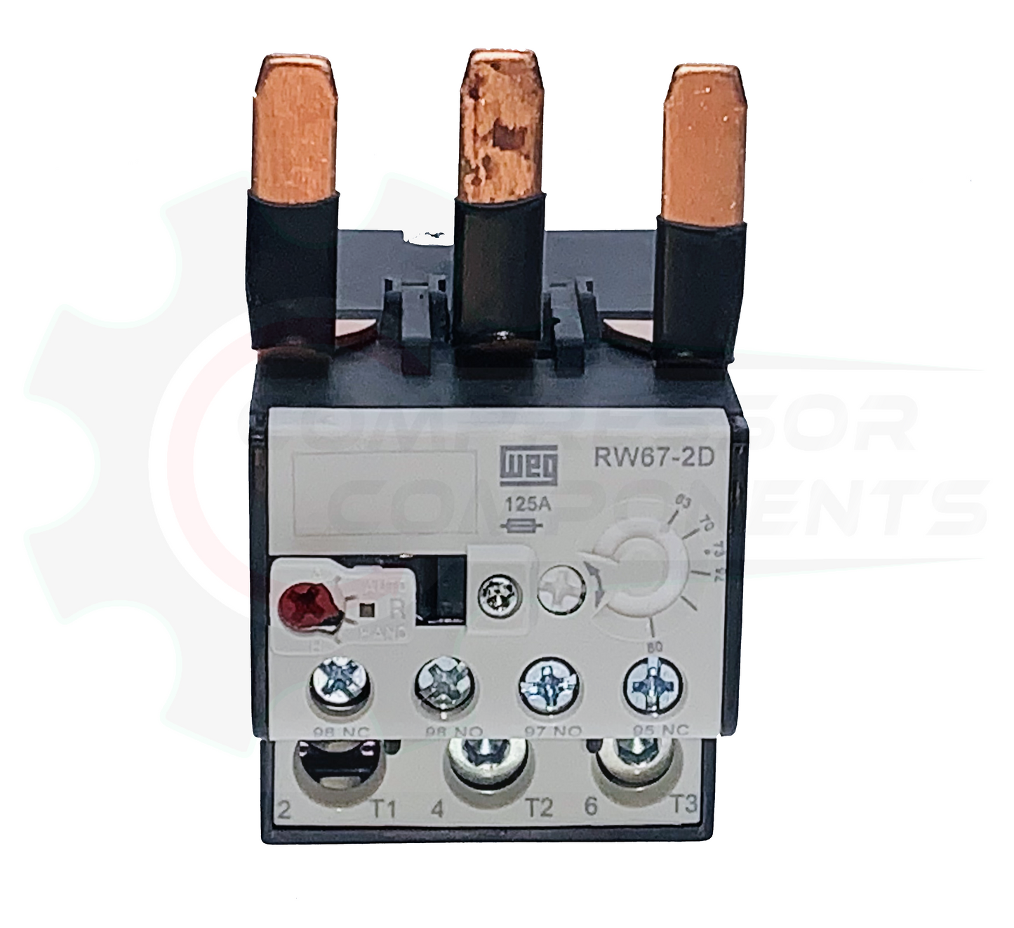 WEG  RW67-2D3-U080 / 63-80 AMP 3 POLE ADJUSTABLE OVERLOAD RELAY FOR CWM CONTACTORS