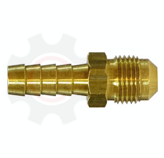 1/2" X 1/2" Hose Barb X 45 Degree Flare Adapter