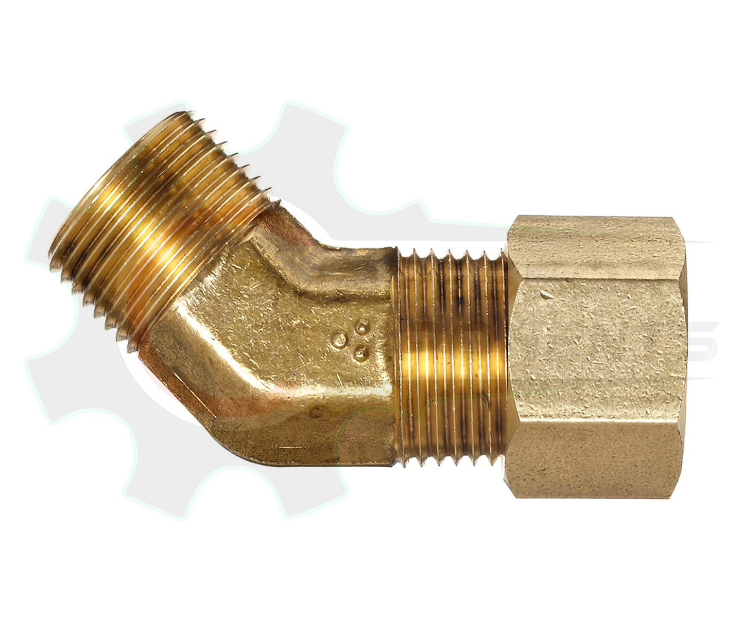 45 Degree Street Elbow x Compression - 1/4" Compression X 1/8" MNPT