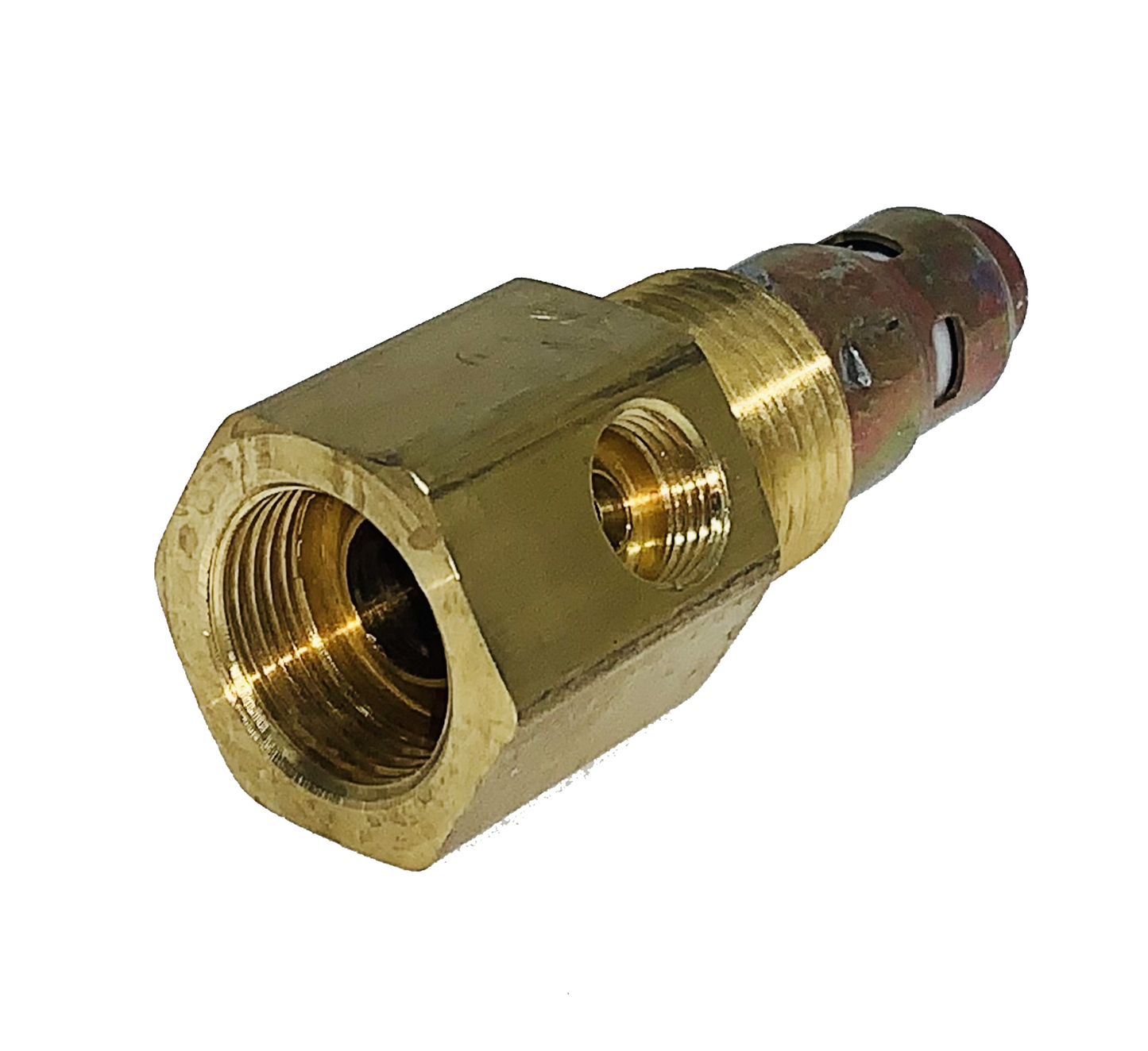 INGERSOLL RAND 56269590 IN TANK CHECK VALVE - 1/2" INVERTED FLARE INLET x 1/2" MNPT OUTLET W\ 1/4" INVERTED FLARE UNLOADER PORT