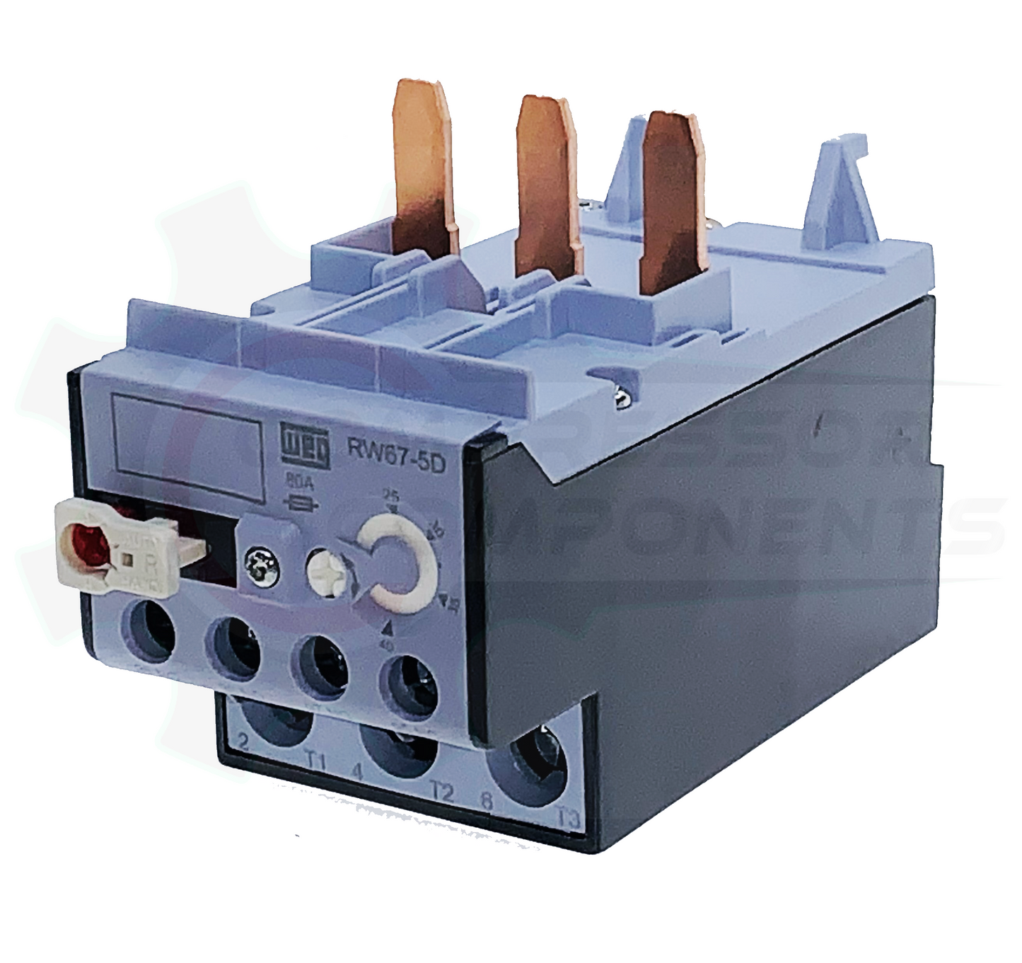 WEG RW67-5D3-U040 / 25-40 AMP 3 POLE ADJUSTABLE OVERLOAD RELAY FOR CWB CONTACTORS