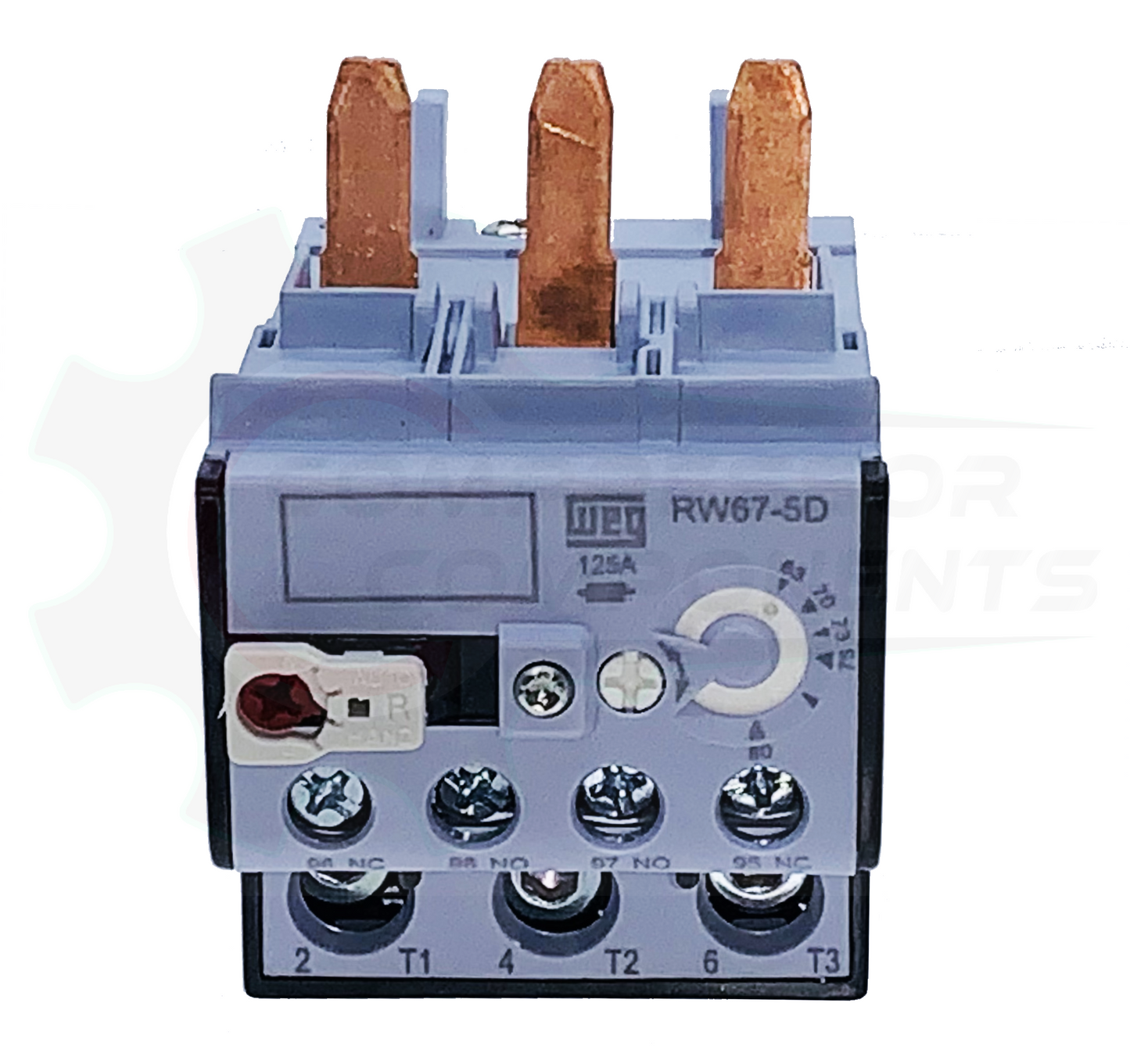 WEG RW67-5D3-U080 / 63-80 AMP 3 POLE ADJUSTABLE OVERLOAD RELAY FOR CWB CONTACTORS