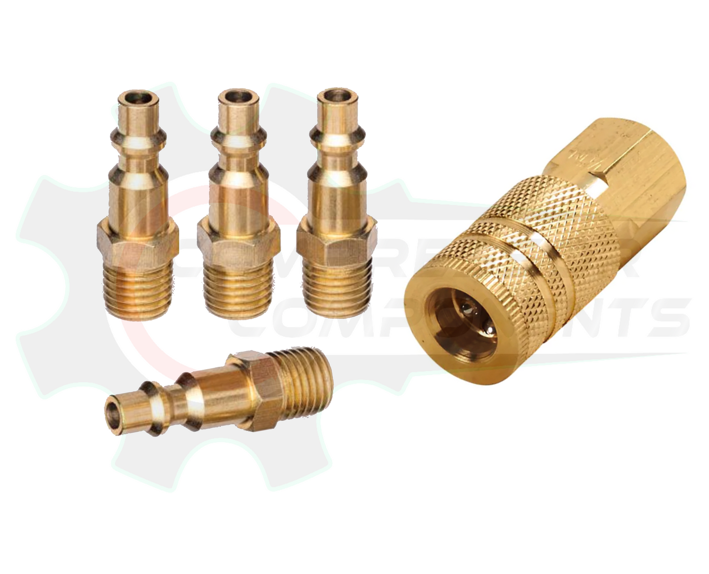 5 PIECE INDUSTRIAL HOSE COUPLER SET