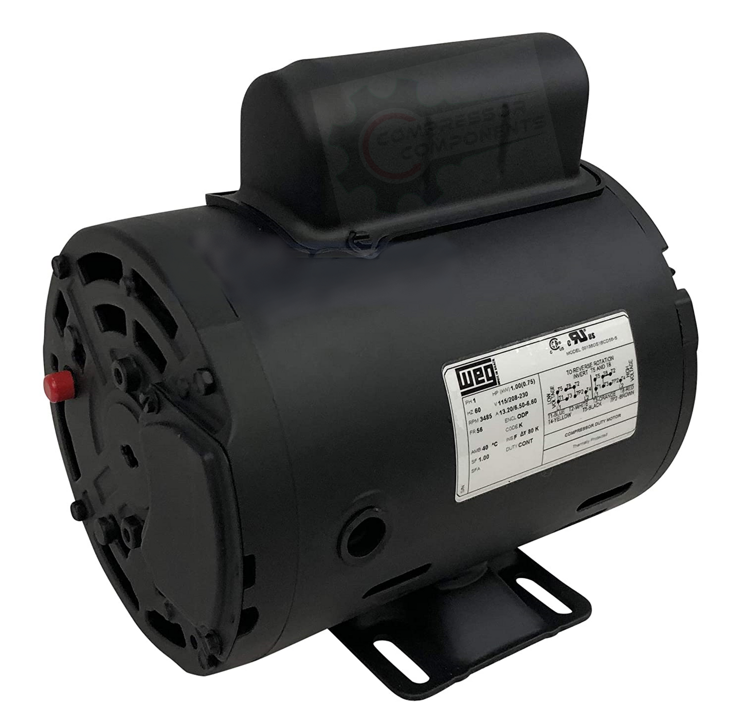 WEG 00156OS1BCD56-S / 1.5 HP 56 FRAME 115-230 VOLT REVERSIBLE