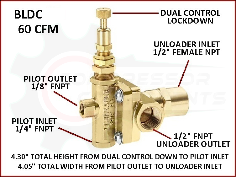 CONRADER VENTING PILOT VALVE UNLOADER VALVE