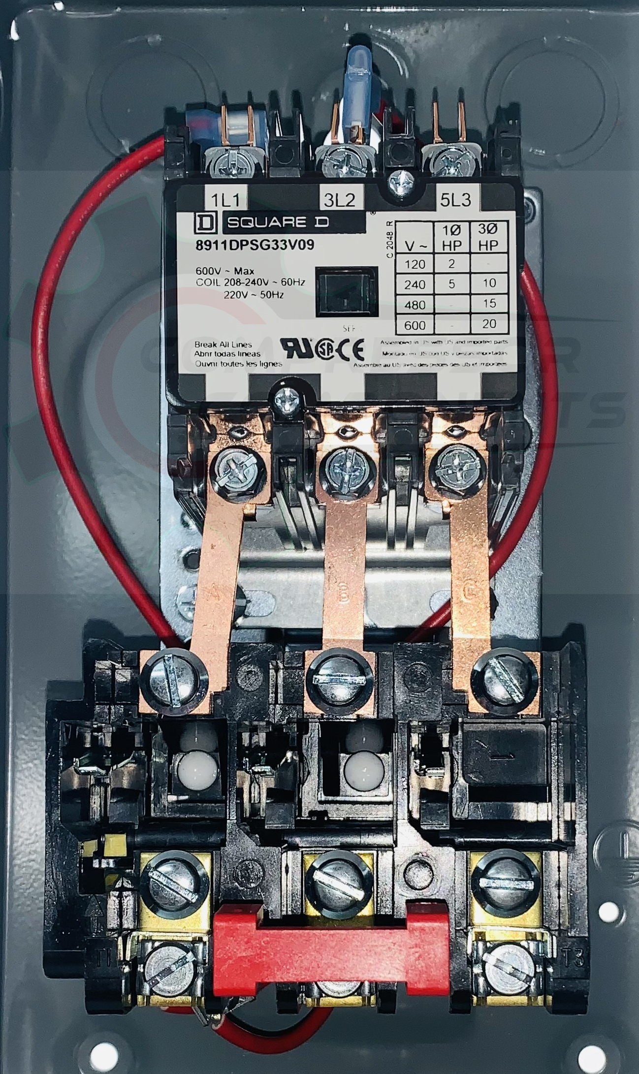 SQUARE D 8911DPSG33V09 / 7.5-10 HP THREE PHASE 230 VOLT 30 AMP