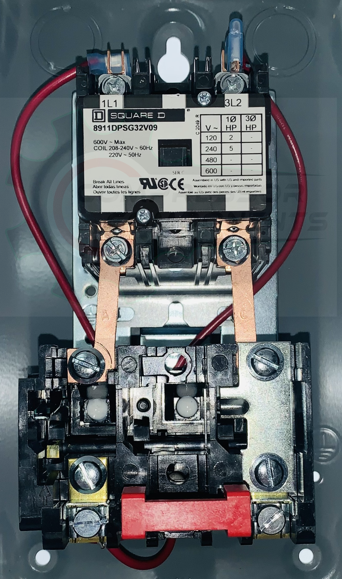 SQUARE D 8911DPSG32V09 / 5 HP SINGLE PHASE 208-240 VOLT 30 AMP