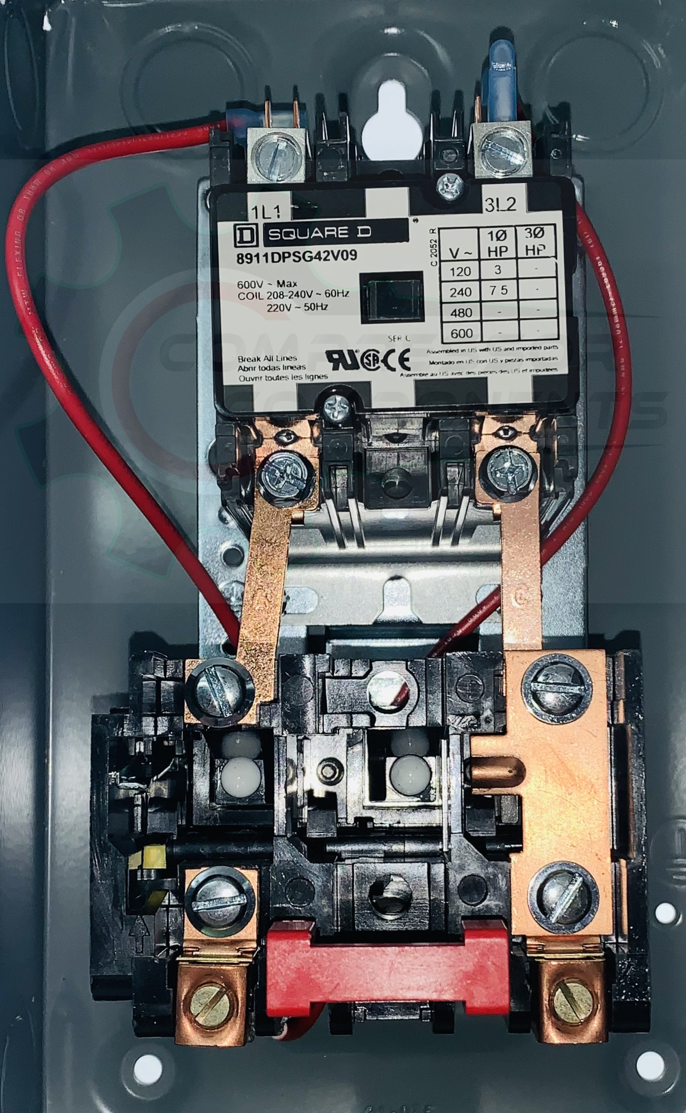 SQUARE D 8911DPSG42V09 / 7.5 HP SINGLE PHASE 208-240 VOLT 40 AMP