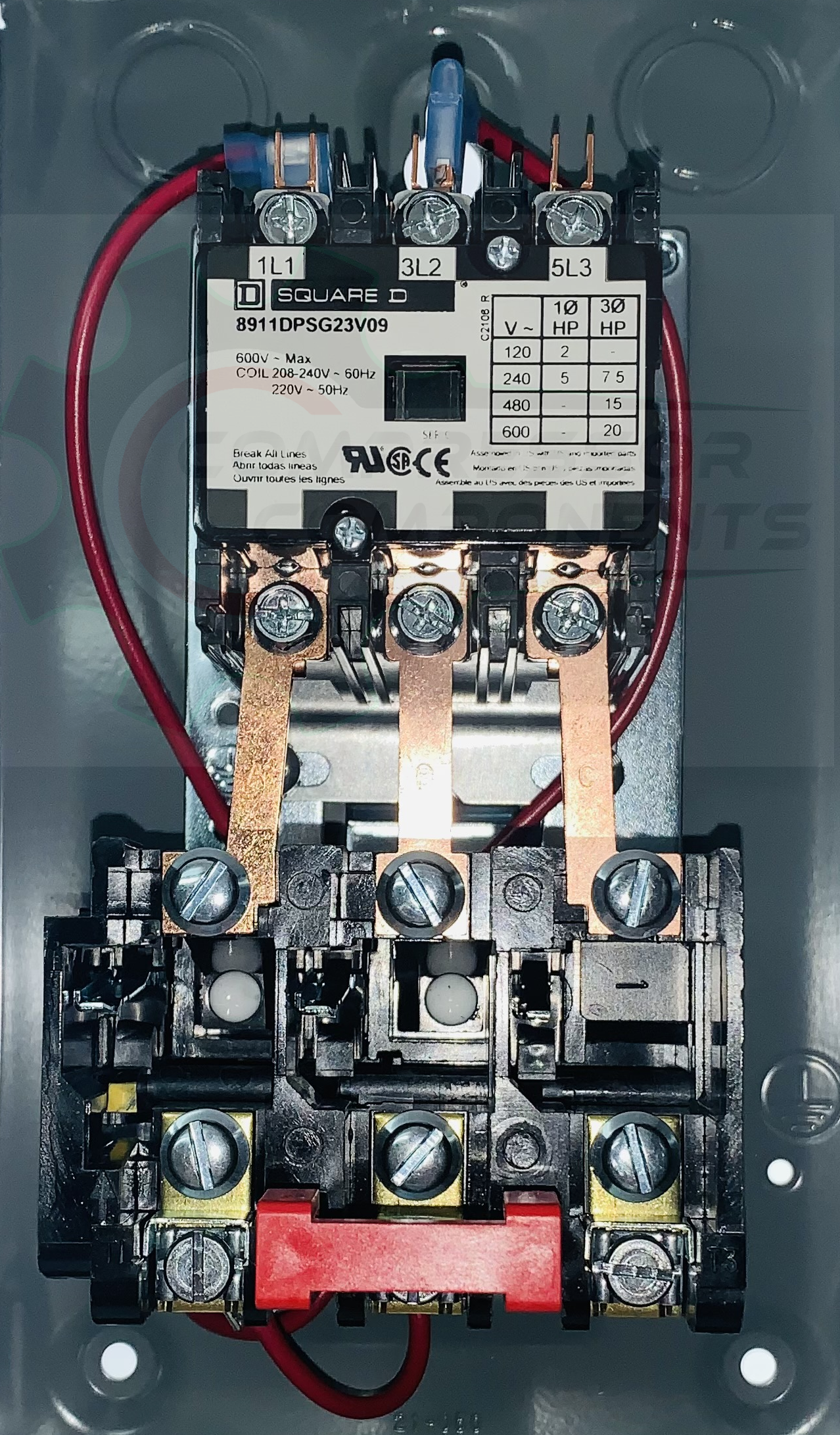 SQUARE D 8911DPSG23V09 / 7.5 HP THREE PHASE 208-240 VOLT 25 AMP