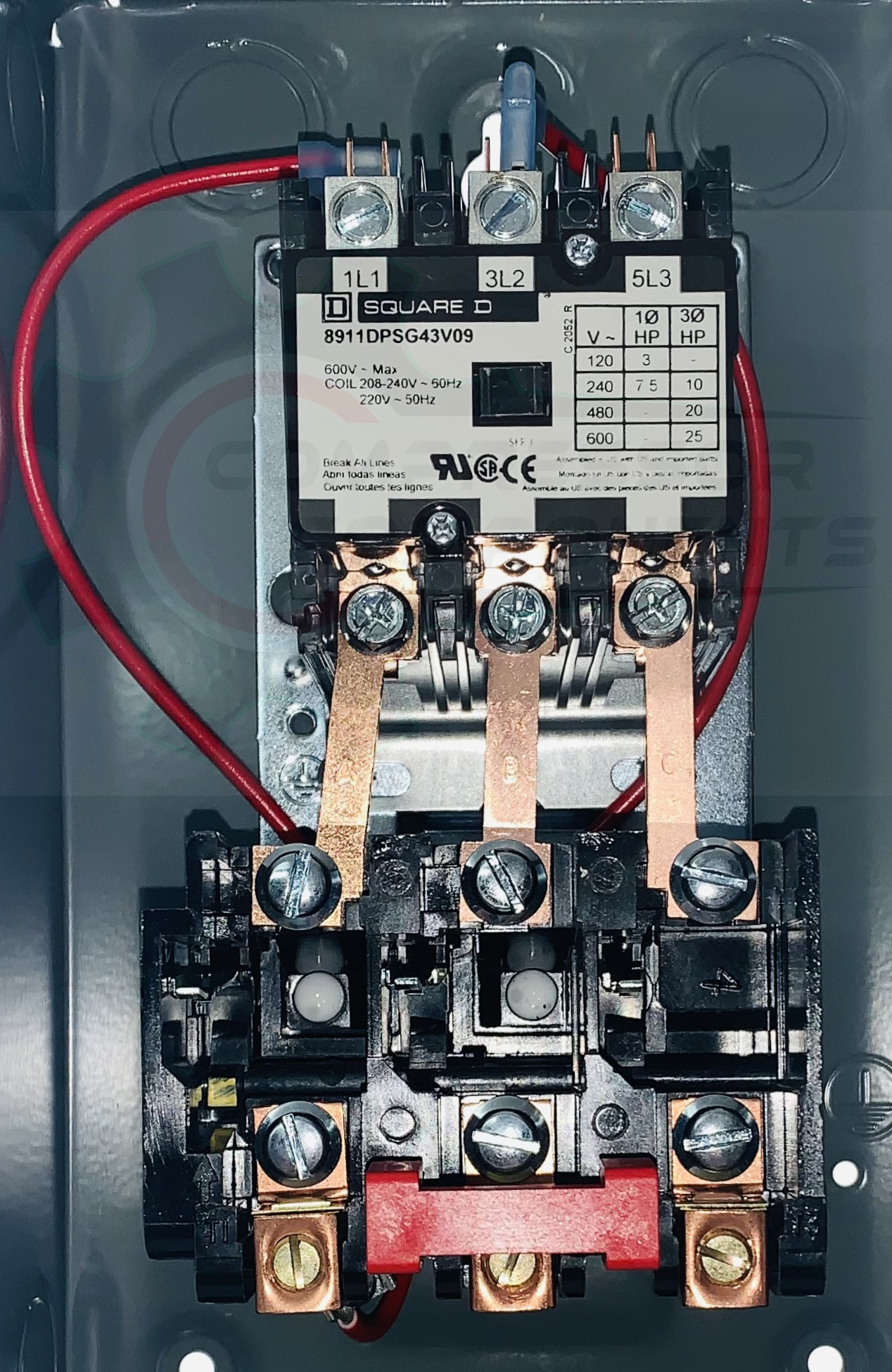 SQUARE D 8911DPSG43V09 / 10 HP THREE PHASE 208-240 VOLT 40 AMP