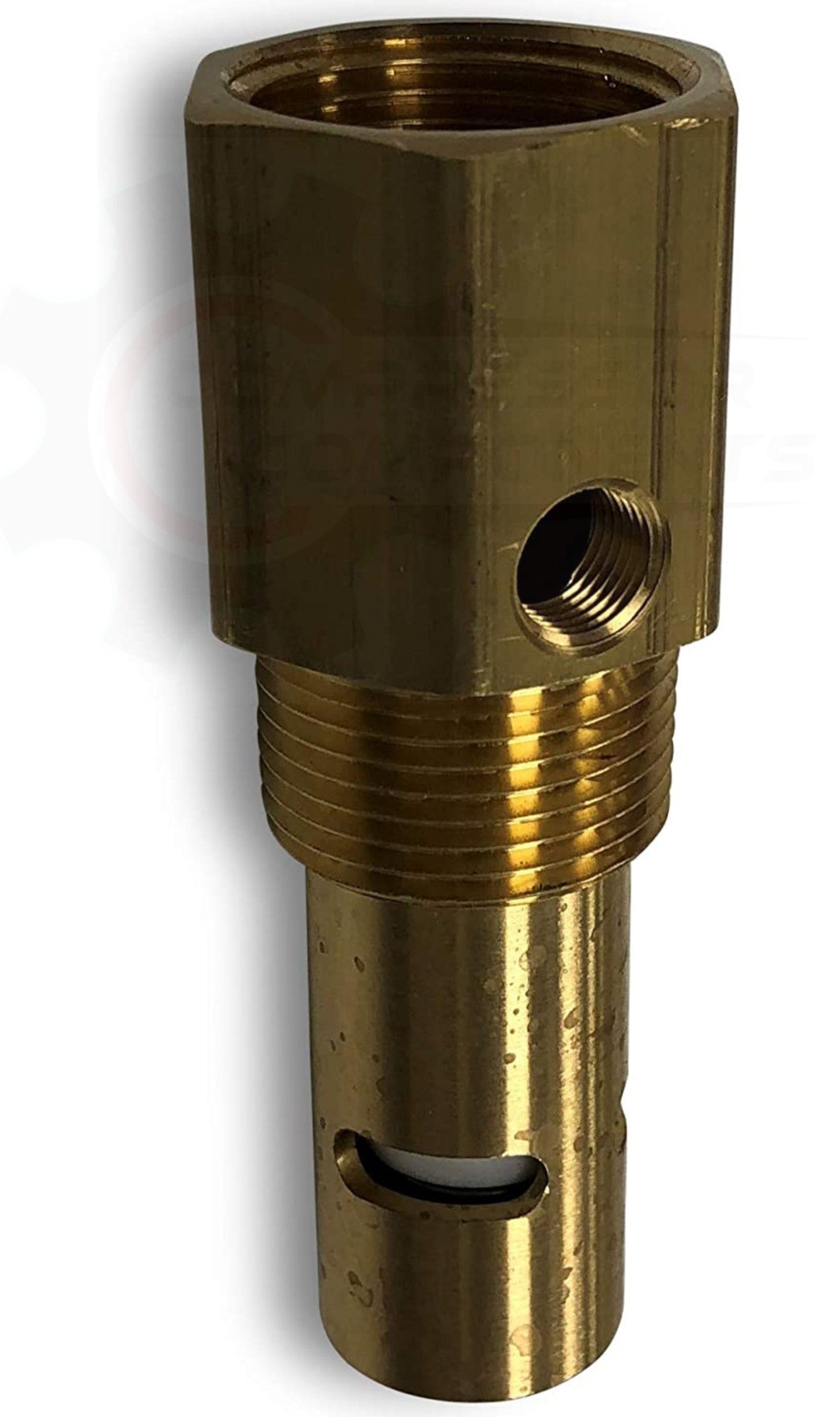 DISCHARGE IN TANK CHECK VALVE 1/4" FNPT INLET x 1/2" MNPT OUTLET W\ 1/8" FNPT UNLOADER PORT