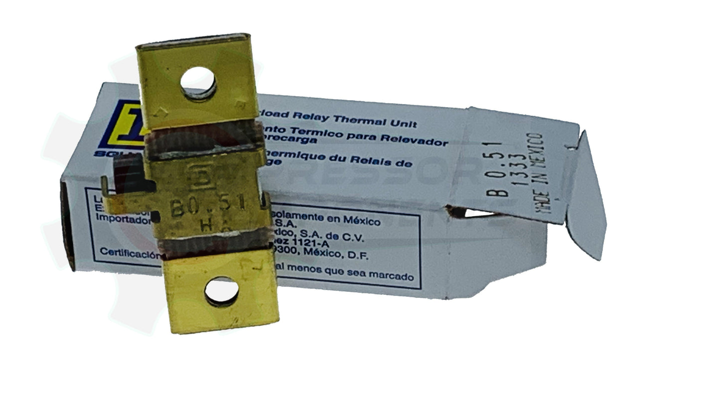 SQUARE D B-0.51 / 0.40 AMP THERMAL OVERLOAD HEATER