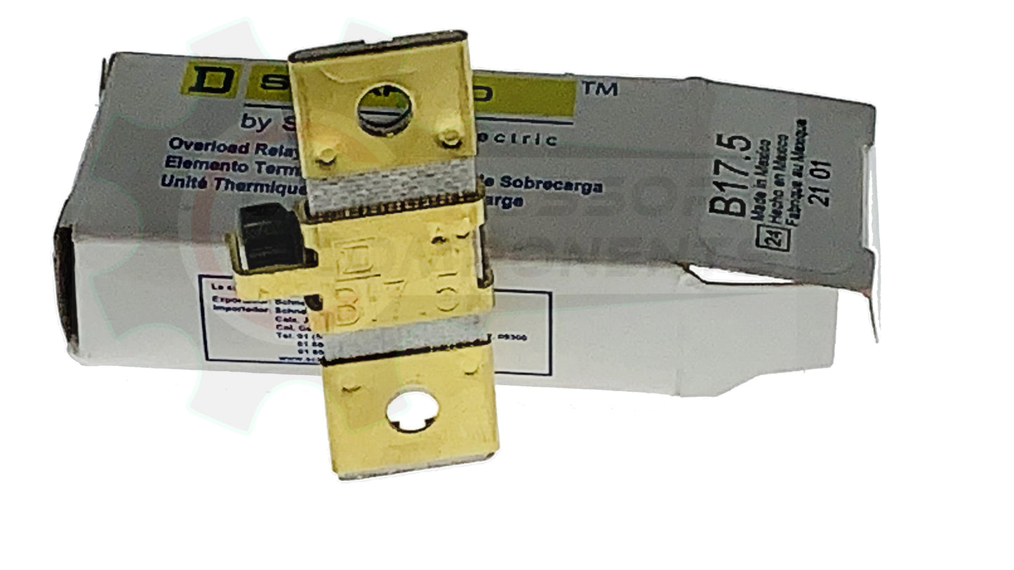 SQUARE D B-17.5 / 12.8 AMP THERMAL OVERLOAD HEATER