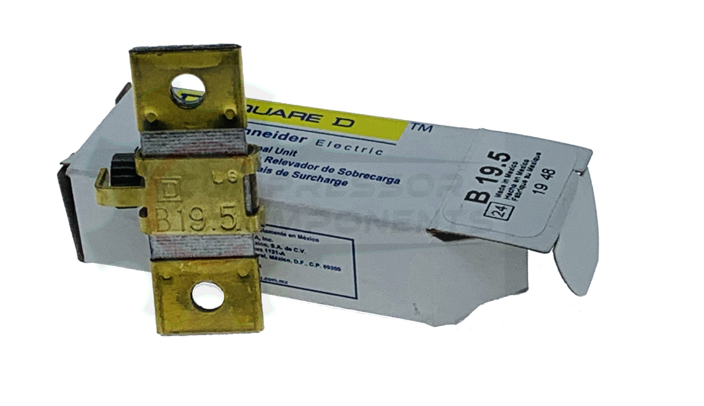 SQUARE D B-19.5 / 13.9 AMP THERMAL OVERLOAD HEATER