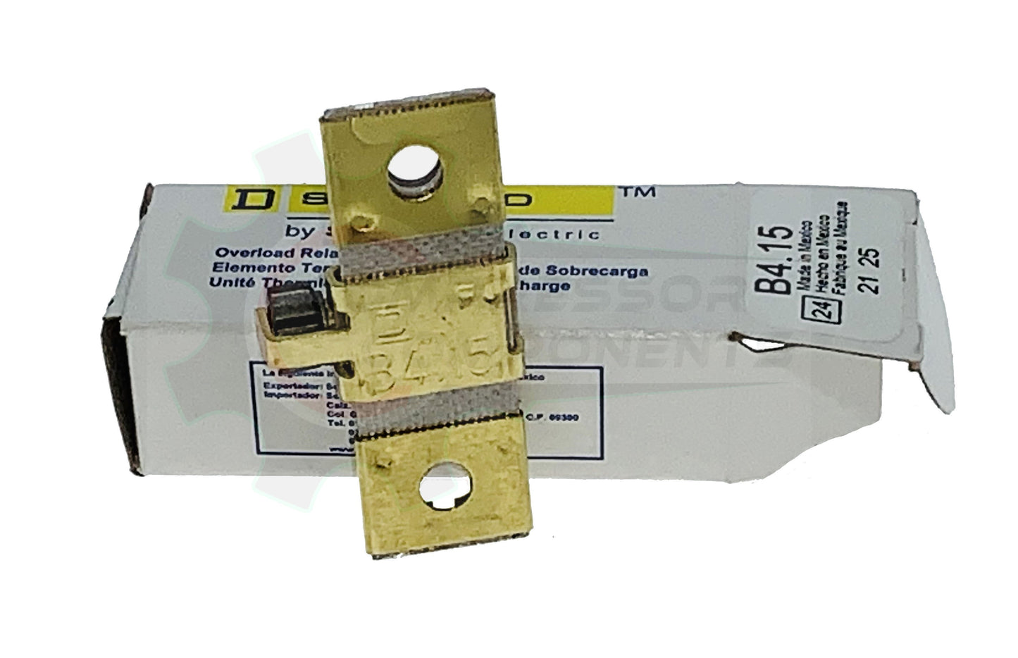 SQUARE D B-4.15 / 3.37 AMP THERMAL OVERLOAD HEATER