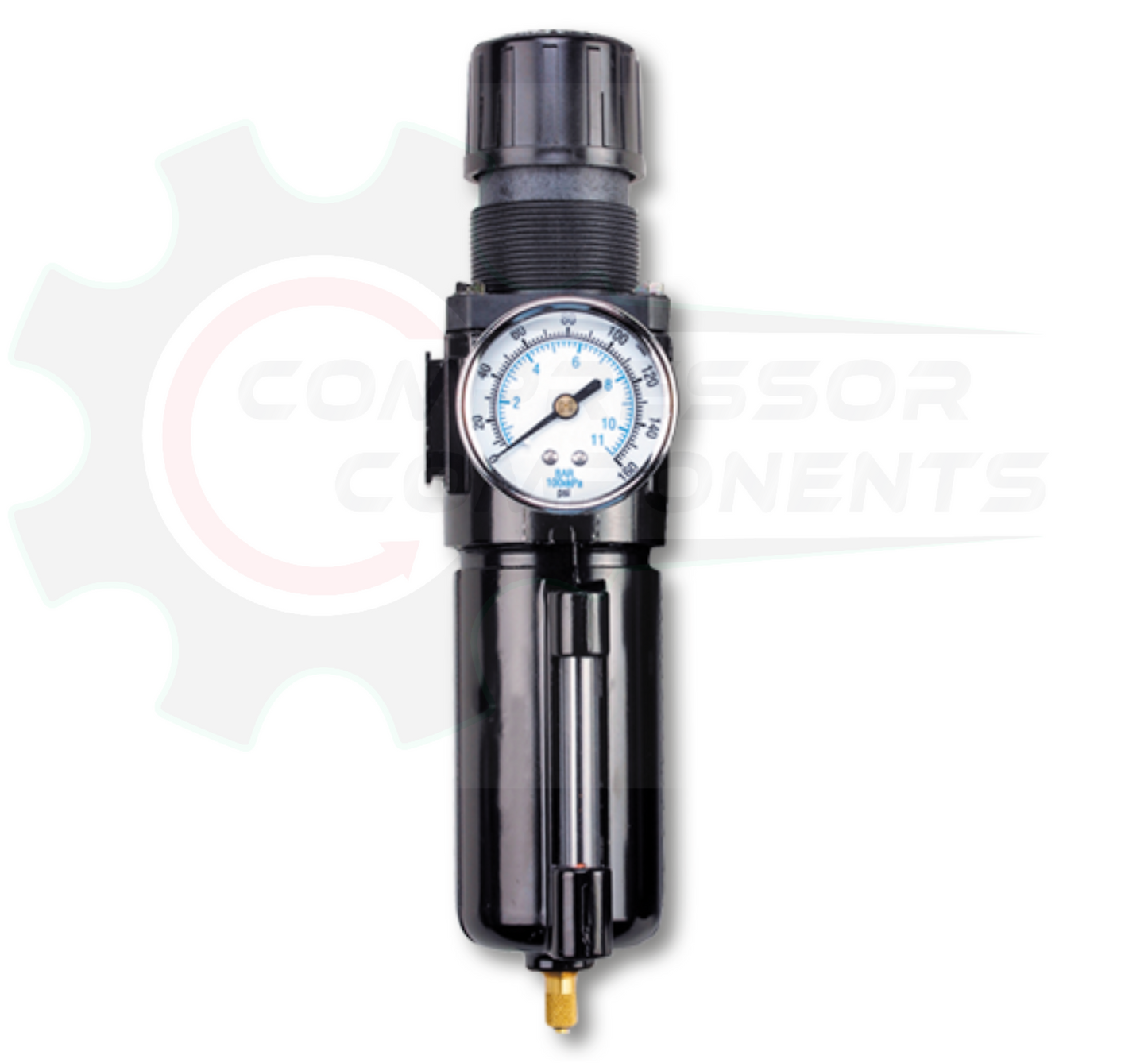 ARROW Pneumatics B732W - 1/4" FILTER / REGULATOR COMBO - 50 CFM