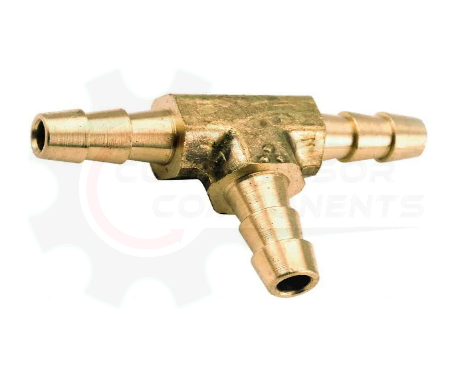 Barbed Tee - 1/2" Top Barbs X 1/2" Bottom Barb