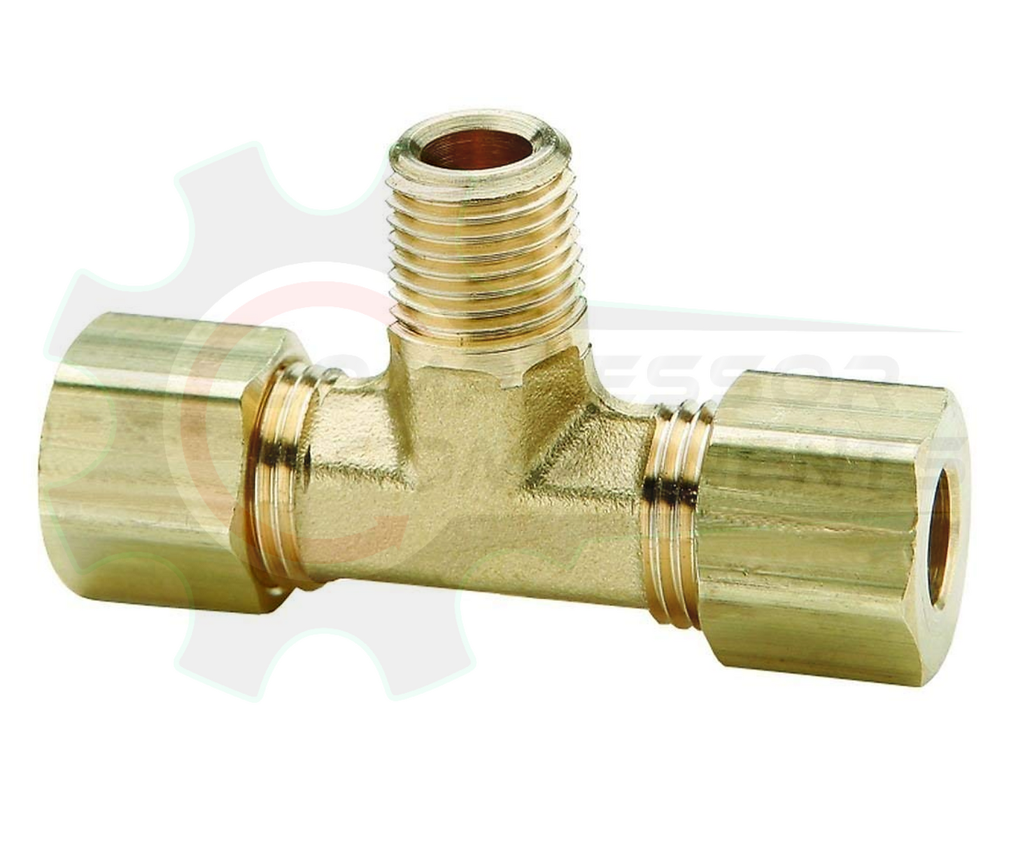 Compression x MNPT Branch Tee - 1/2" X 1/2" Compression X 1/4" MNPT