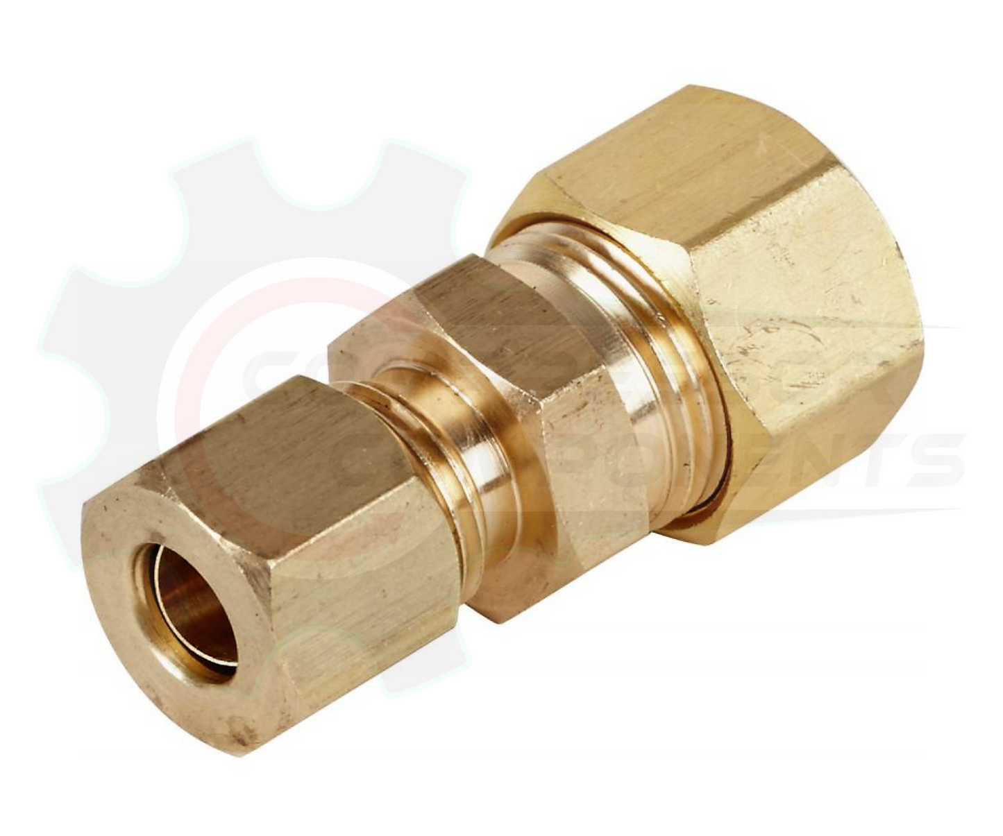 3/8" X 5/16" Brass Compression Reducing Union