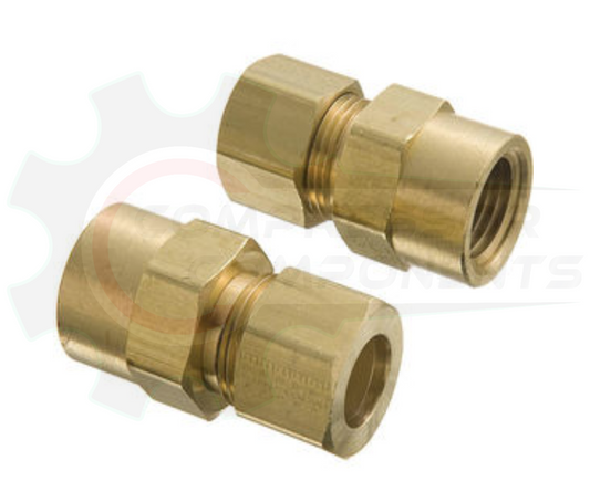 Brass Compression Adapter 1/8" x 1/8" FNPT