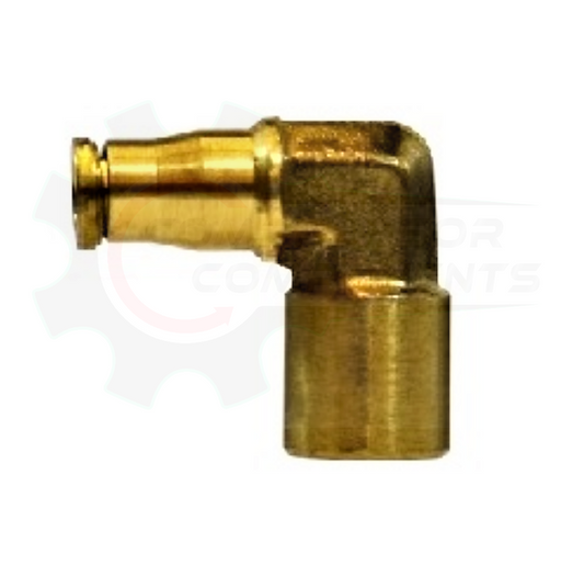 1/4" Brass Push Lock X 3/8" FNPT