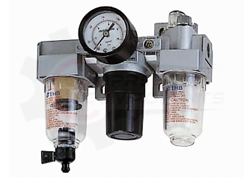 THB C202 - MINI FILTER / REGULATOR / LUBRICATOR COMBO - 1/4" FNPT / 38 CFM
