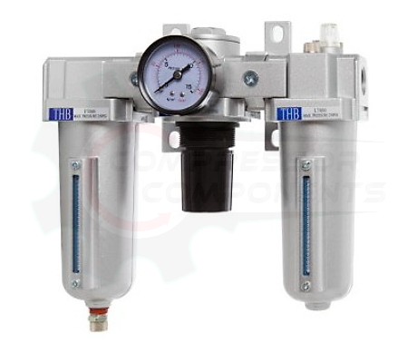 THB C704 - FILTER / REGULATOR / LUBRICATOR COMBO - 1/2" FNPT / 140 CFM