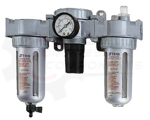 THB C803 - FILTER / REGULATOR / LUBRICATOR COMBO - 3/8" FNPT / 88 CFM