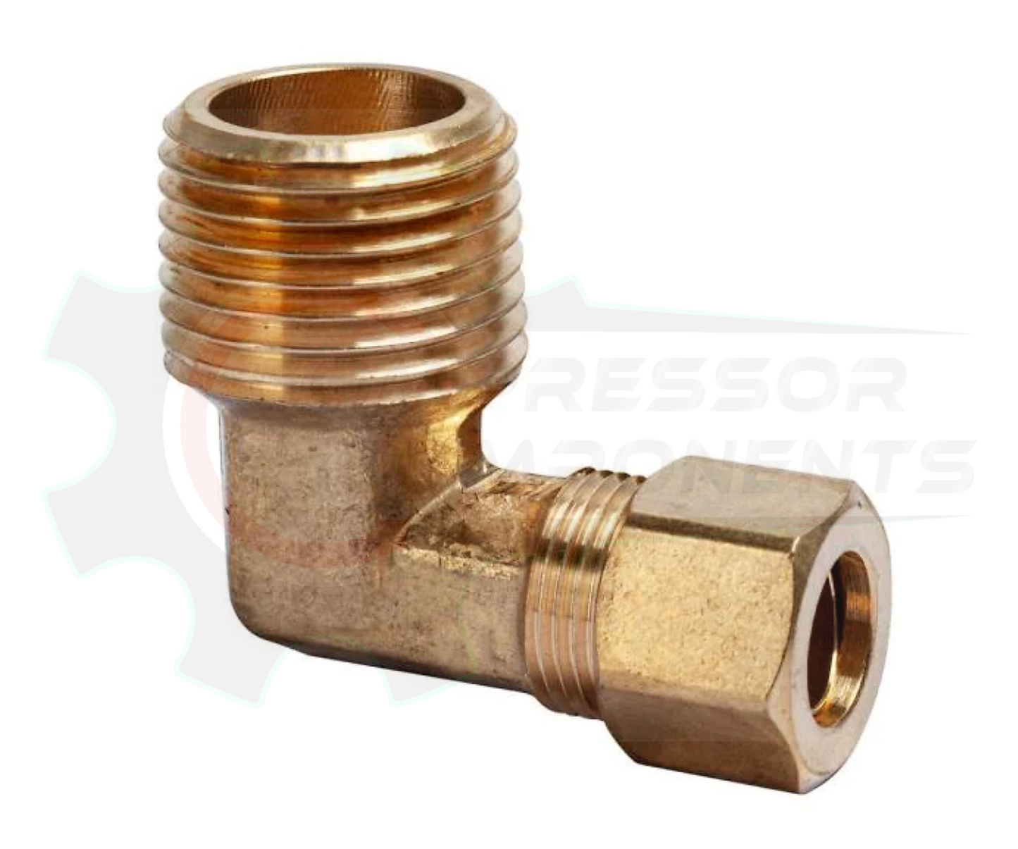 COMPRESSION X MNPT ELBOW 90 DEGREE - 3/8" x 1/2"