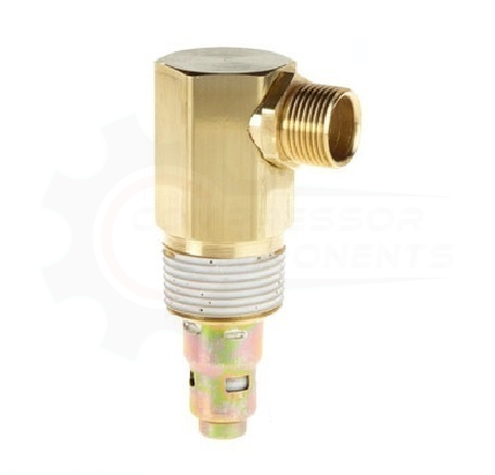 DISCHARGE IN TANK CHECK VALVE 1/2" COMPRESSION INLET x 1/2" MNPT OUTLET W\ 1/8" FNPT UNLOADER PORT /