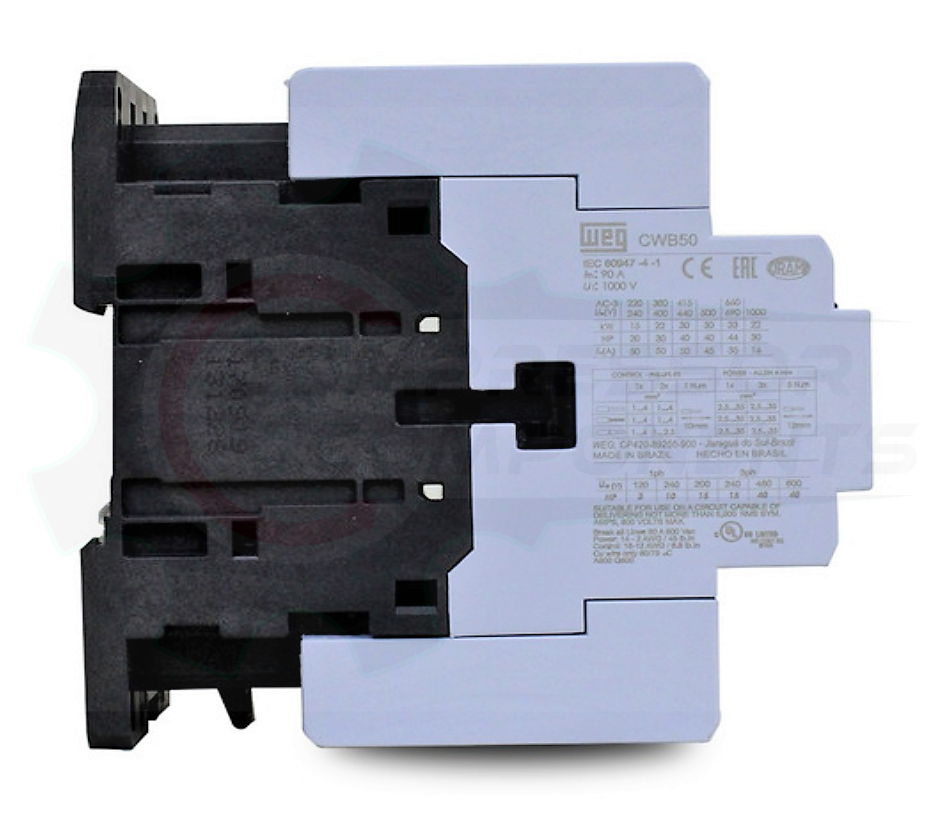 WEG CWB50-11-30D02 / 50 AMP CONTACTOR 24 VAC COIL
