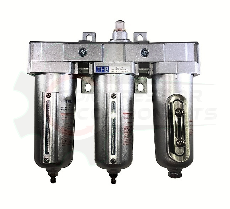 THB F7A-FLM-766 - 3 STAGE PARTICULATE - COALESCER - DISICCANT DRYER COMBO WITH AUTO DRAIN - 3/4" FNPT / 100 CFM