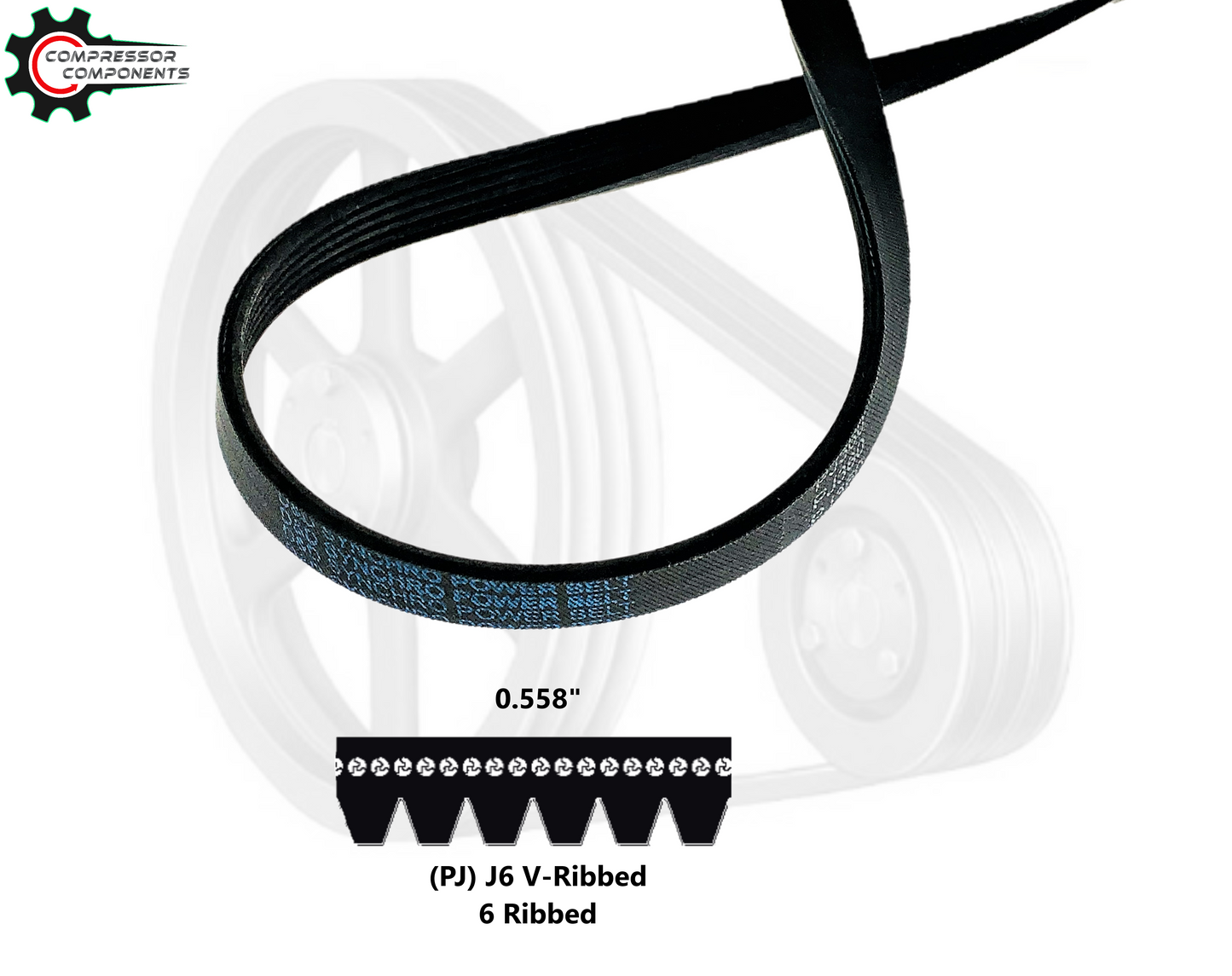 380J6 - D&D Dura-Prime Multi-Ribbed Poly V-Belt