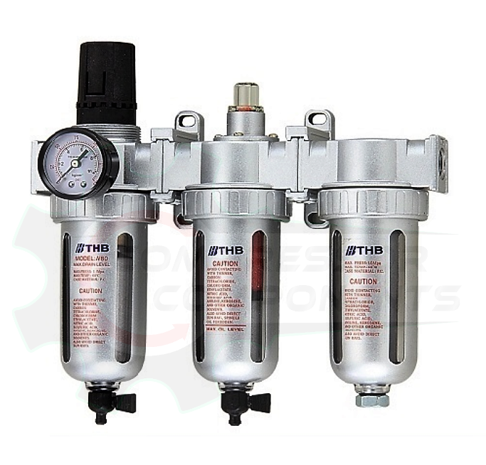 THB FR8-FLM-864 - 3 STAGE REGULATOR - PARTICULATE - COALESCER - DISICCANT DRYER COMBO - 1/2" FNPT / 88 CFM
