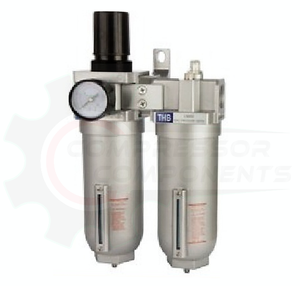 THB FR90A-FM966 - REGULATOR- PARTICULATE FILTER & COALESCING FILTER COMBO - 3/4" FNPT / 155 CFM